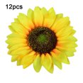 thumbnail image 1 of Cabeza de girasol artificial Simulación de cabezas de flores Ramo de fiesta de boda Accesorios de bricolaje, 12 piezas, Amarillo, 14 cm Advancent HA7119-09B, 1 of 6