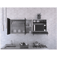 thumbnail image 2 of Gabinete de Cocina con 2 Puertas, 4 Entrepaños, Locero y Portavasos Color Wengue | Excelsior, 2 of 5