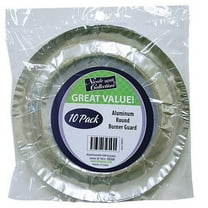 Gas Stove Disposable Burner Liner, Aluminum Foil Burner Cover, Range Guard, 8.375 Inches, Pack of 10 Round