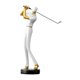 thumbnail image 2 of Figura de golf Estatua Arte Regalos para el hogar Adorno Centro de mesa Resina Artes Modernas Blanco B, 2 of 9