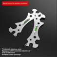 thumbnail image 3 of Hex Nut Spanner with Bubble Level, Stainless Steel Multifunctional Angle Wrench Tool, 3 of 5