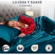 thumbnail image 2 of Juego De Sábanas Matrimonial De Satín Lujosas Modelo Azul Eléctrico, 2 of 4