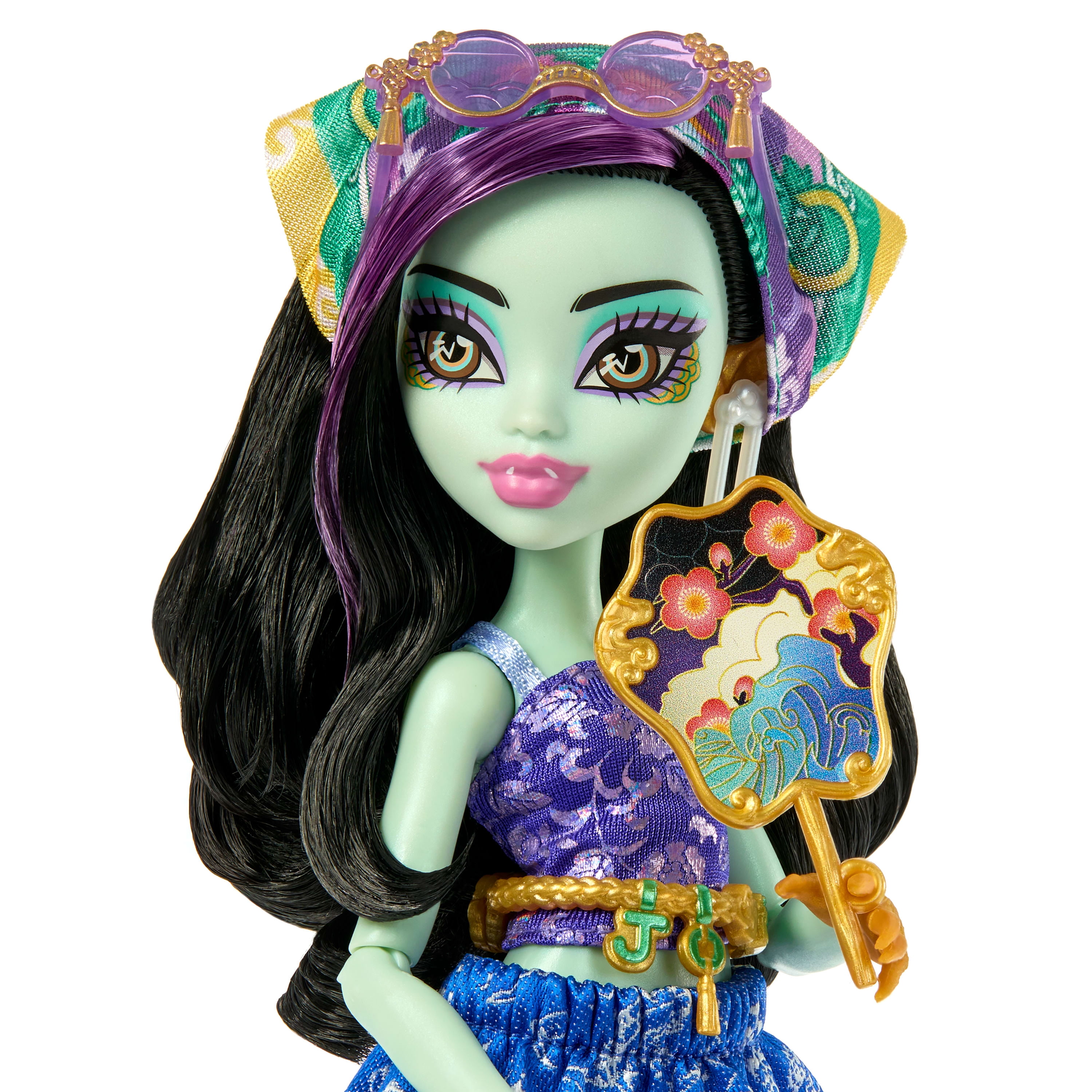 Monster High Skulltimate Secrets Gore-geous Oasis Playset, Jinafire Long Doll and Accessories