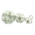 thumbnail image 2 of Oleegame 2PC 3Pcs Plunger Cookies Mould Tools Decorating Fondant Snowflake Cake Cutters Kitchen，Dining Bar White, 2 of 6