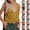 #02 Earthy Yellow, variant on Womens V Neck Henley Button Front Tank Tops Sleeveless Top Cotton Linen Racerback Tie Front Knot Loose Fit Summer Casual Daily Vest, #02 Earthy Yellow, XXL