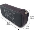 thumbnail image 3 of Lil Peep Leather Pencil case Pencil case Stationery Bag Office Portable Storage Box Cosmetic Box Folder, 3 of 5