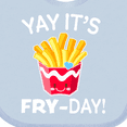 thumbnail image 4 of Inktastic Yay Its Fry Day with Cute French Fries Boys or Girls Baby Bib, 4 of 4