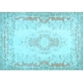 thumbnail image 1 of Ahgly Company Indoor Rectangle Abstract Light Blue Contemporary Area Rugs, 5' x 8', 1 of 4