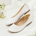 thumbnail image 2 of Zapatos de Vestir para Niña DREAM PAIRS Bailarinas Blancas Slip-on Talla 13, 2 of 6
