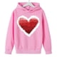 thumbnail image 4 of Sudadera con capucha y estampado de corazón de San Valentín, sudadera de manga larga para niños y niñas, chaqueta para niñas de talla mediana y grande., 4 of 7