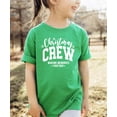 thumbnail image 4 of Christmas Crew Shirt for Adults and Kids Matching Holiday Tee for Mom Dad Girls Boys Vintage Green Shirt 5-6, 4 of 6
