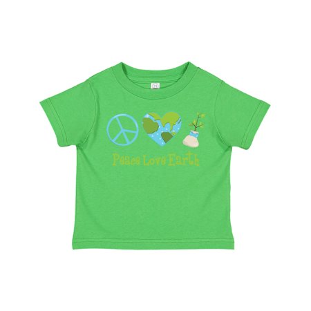 

Inktastic Peace Love Earth Gift Toddler Toddler Girl T-Shirt