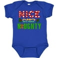 thumbnail image 3 of Inktastic Nice Until Proven Naughty with Holly and Gingerbread Man Boys or Girls Baby Bodysuit, 3 of 5