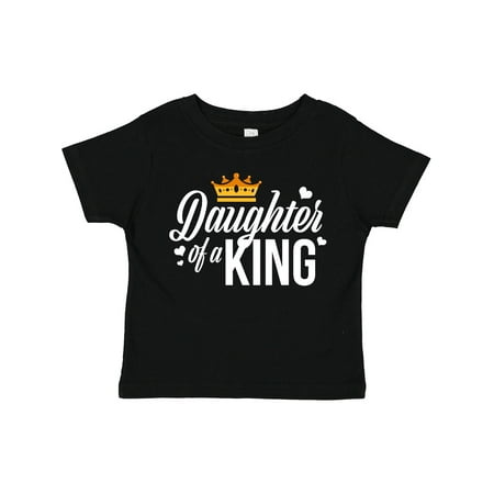

Inktastic Daughter of a King with Crown Fathers Day White Text Gift Toddler Boy or Toddler Girl T-Shirt