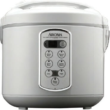 Aroma ARC-2000A Digital Rice Cooker, Food Steamer & Slow Cooker, White