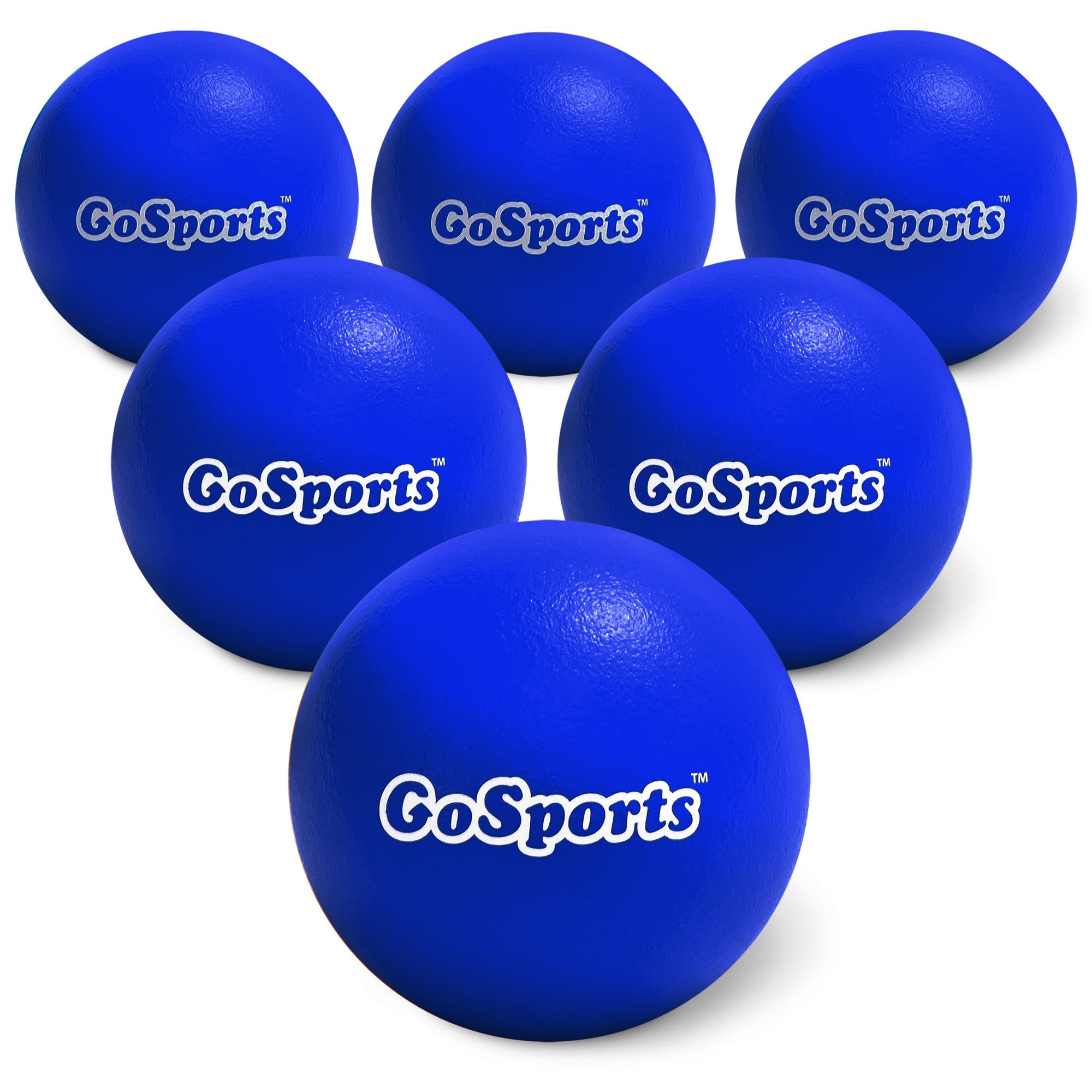 GoSports 7 Inch Soft Skin Foam Playground Dodgeballs 6 Pack Set for
