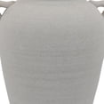 thumbnail image 4 of BenJara Sima Accent Vase, White Ceramic Modern Urn Shape, Ear Handles, 11 Inch, 4 of 6