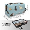 thumbnail image 4 of Goofa Dog Pets Printed Toiletry Bag with Handle,Large Capacity Travel Makeup Cosmetic Bag for Women, Carry on Airport Airline Compliant Bag, 4 of 9