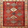 thumbnail image 1 of Ahgly Company Tapis d'Intérieur Rouge Traditionnel, Carré de 6', 1 of 6