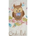 thumbnail image 7 of SKYSONIC Owl Soft Hand Towels set of 2, Absorbent Bath Towel Decorative Fingertip Towels for Bathroom Spa Hotel Swimming Pool,14.4 x 28.3 inch, 7 of 7