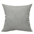 thumbnail image 2 of Dtchengua Breathable Linen Throw Pillow - Solid Color Decorative Pillow for Sofa & Bed, Farmhouse or Boho Style Accent Cushion, 18x18 Inch, Machine Washable(Gray), 2 of 6