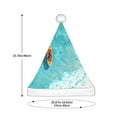 thumbnail image 3 of Fuzoiu Tranquil Ocean Canoe Journey Print Santa Hat Christmas Hat for Adults,Santa Hats with Pompom, Unisex Xmas Holiday Hat for Christmas New Year Festive Party Supplies, 3 of 6