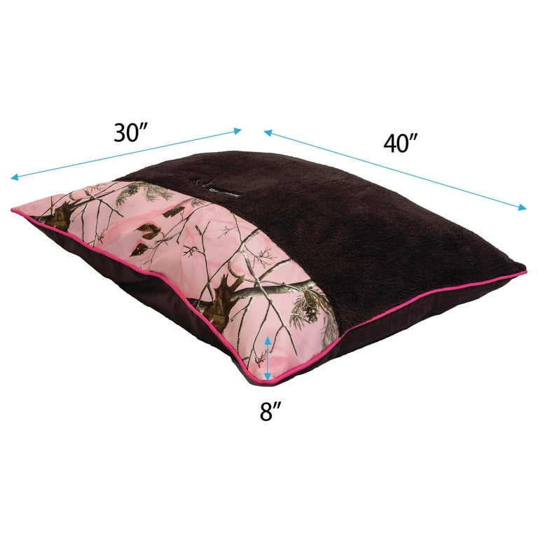 Realtree AP Pink Camo Pillow Style Pet Bed 30