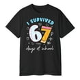 thumbnail image 3 of I Survived 67 Days of School Shirt, Funny Teacher Student T-Shirt, End of Year School Meme Tee, Cute Classroom Humor Gift, 3 of 5