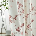 thumbnail image 3 of THD Yasmine Floral Room Darkening Rod Pocket Light Filtering Curtain Panels - Set of 2, 3 of 35