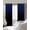 Blue, variant on Burnt Orange Black Ombre Blackout Curtains for Bedroom/Living Room, Thermal Insulated Kitchen Curtains, Modern Abstract Striped Gradient Grommet Darkening Window Treatment Drapes 42"x84"x2
