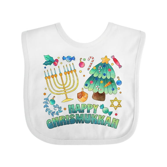 Inktastic Happy Chrismukkah Boys or Girls Baby Bib