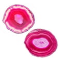 thumbnail image 2 of Rebanada de Irregur Gloria Posavasos Cristal Taza Vino Fuschia 80-100 mm, 2 of 7