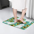 thumbnail image 4 of White Poodle Dog and Sunflowers Flannel Non Slip Door Rugs,Washable Door Mats Indoor,Decorative Door Mats,Dirt-Resistant and Absorbent Doormat for Entrance,Bedroom,Kitchen,Bathroom,31.5x17in(80x43cm), 4 of 4