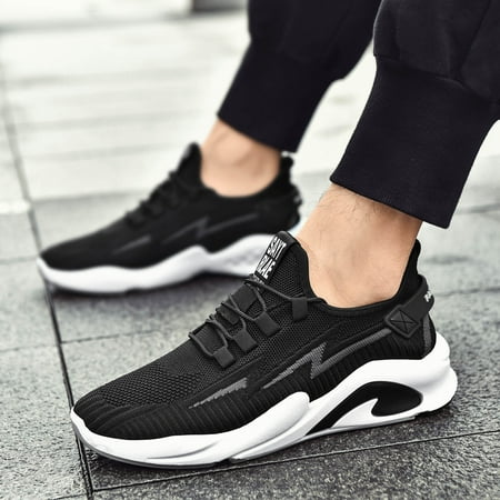 

Tangnade women shoes Cross Woven Men s Shoes Low Top Leisure Sports Running Fashion Men s Shoes Black 42
