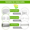 thumbnail image 3 of Tension Curtain Rod to Adjustable Curtain Rod No Drilling Shower Rod Expandable Spring Rod Tension Rod Pressure Tension Curtain Rod Spring Curtain Rod for Bathroom Window, 3 of 6