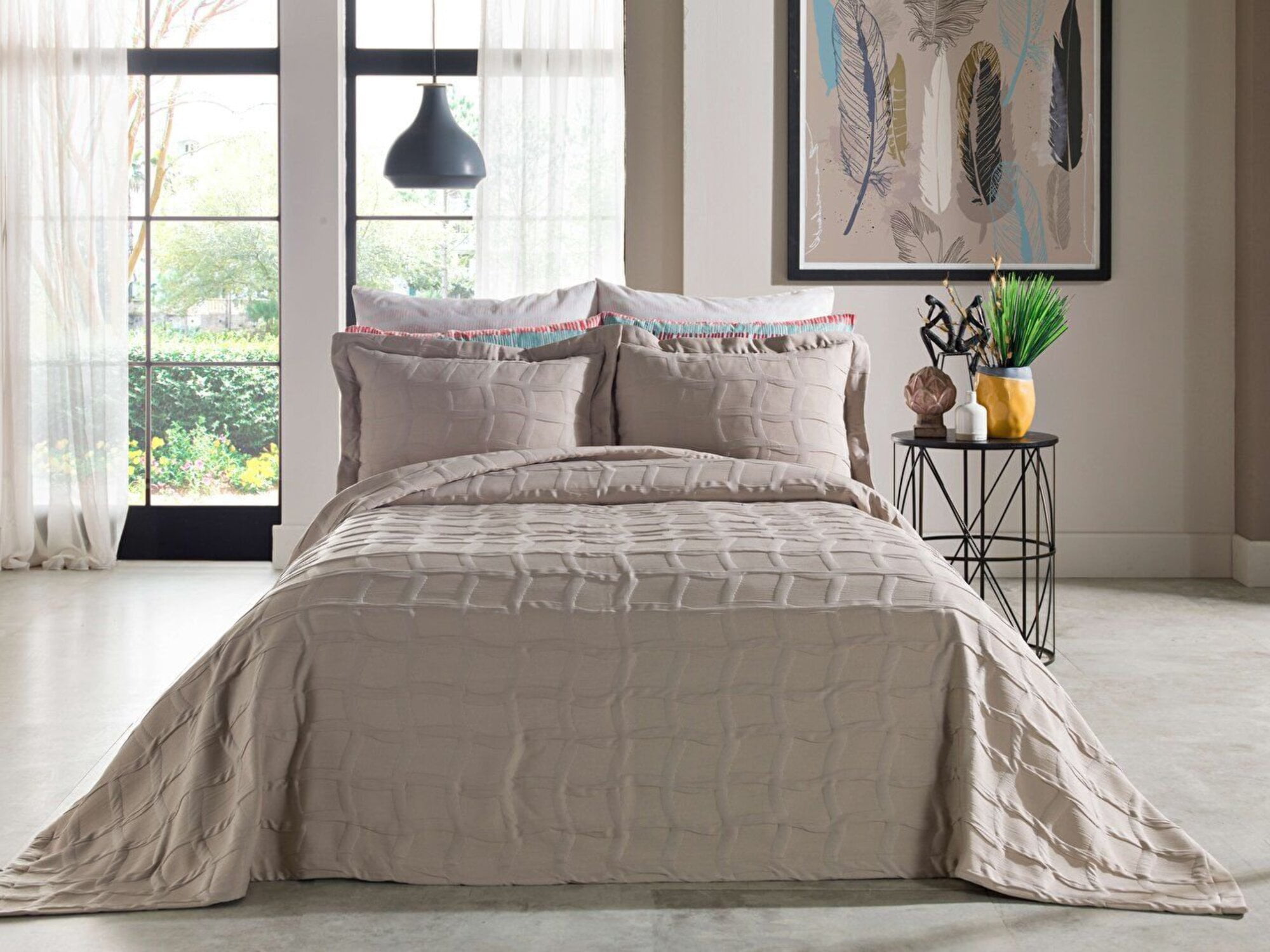 Ralph Lauren CINNAMON Ledger Plaid 3-Pc. Duvet Cover Set, US King