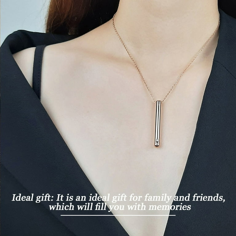Rose gold shop urn necklace
