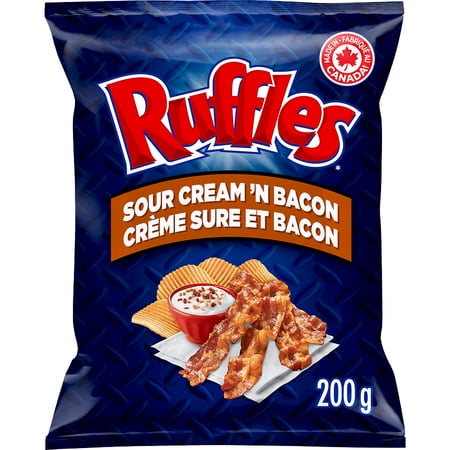 Ruffles Sour Cream 'n Bacon Flavoured Potato Chips | Walmart Canada