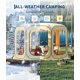 thumbnail image 3 of QinaQin Tienda burbuja pop up para exterior de 12 x 12 pies, domo iglú transparente para jardín de 6 a 8 personas, diseño contra lluvia y viento, ideal para camping, playa y eventos, 3 of 8