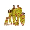 Dr. Seuss Grinch Matching Family Sleepwear Women's & Women's Plus Long Sleeve Top and Pants, 2-Piece Pajama Set