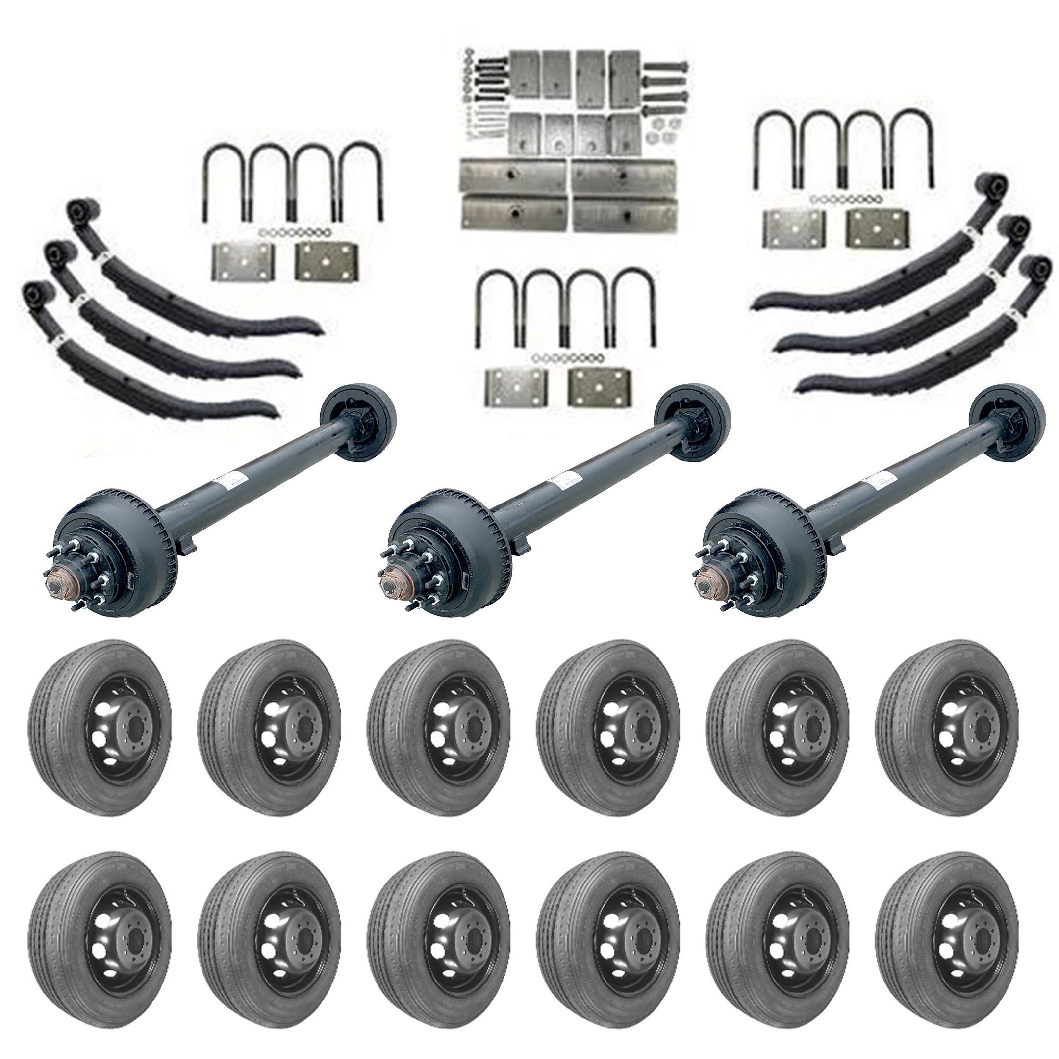 10k Triple Axle Trailer kit 30000 lb Capacity (Midnight Series