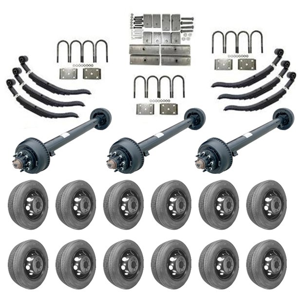 10k Triple Axle Trailer kit 30000 lb Capacity (Midnight Series