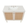 thumbnail image 6 of Classe 36 in. White Oak Bathroom Vanity With White, 3-Hole Ceramic Sink Top, 6 of 8