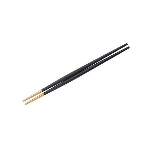 ibasenice Japanese Metal Chopsticks with Pointed Ends, High Durability and Toughness, 1 Pair for Everyday Dining Use