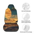 thumbnail image 4 of Fuzoiu Sunset Desert Journey Print Elastic Car Seat Covers, Seat Cover Protector,Universal Fit Interior Covers for Most Cars,Washable Seat Cover Non Slip for SUV,Sedan,Van, 4 of 5