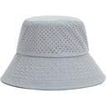 thumbnail image 1 of LinYooLi Large Bucket Hat with Windproof Rope Shade Men Fisherman Hat Solid Women Basin Hat Breathable Summer Mesh 2 Sizes, 1 of 8