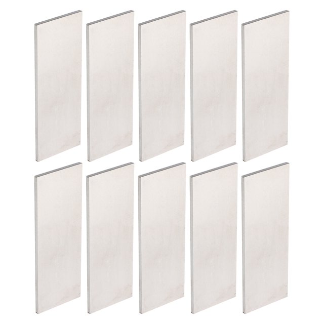Uxcell Paquete de 10 Acero 1084 para Fabricación de Cuchillos, Barra Plana de Acero de 4" x 1 1/2" x 1/8"