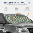 thumbnail image 4 of Kll Round Mandala1 Windshield Sun Shade 2-Piece Foldable Car Front Window Sunshade For Most Sedans Suv Truck - Auto Sun Blocker Visor Protector Blocks Max Uv Rays - Medium, 4 of 7