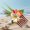 Tangerine, variant on [Hawaiian Foam Flower Comb] 1pc Hawaiian Foam Artificial Flower Side Comb, Faux Orchid Hair Comb for Bridal Wedding, Hawaiian Beach Tropical Wedding Party Decoration