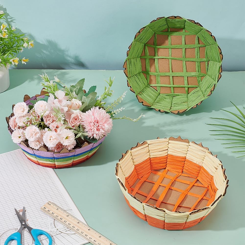 9set Woven Basket Kit Woven Basket Material Kit Creative Weaving Personalized Storage Woven Basket Easter Basket Activities for Easter Eggs